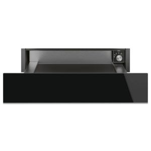 Smeg Dolce Stil Novo 15cm Warming Drawer - Black Stainless Steel