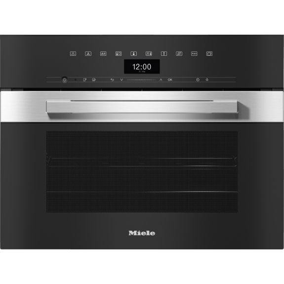 Miele 45cm Pureline Compact Combination Speed Oven - Clean Steel