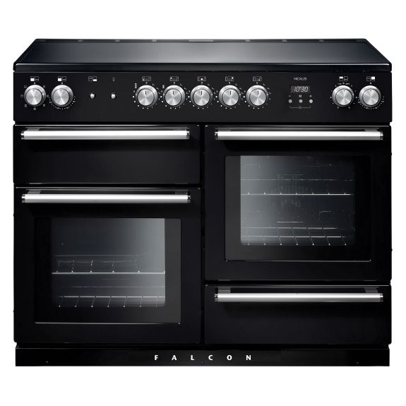 Falcon Nexus 110cm Induction Hob Cooker - Black & Chrome