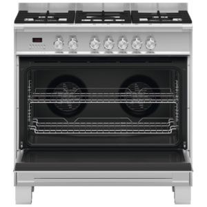 Fisher & Paykel 90cm Dual Fuel Freestanding Cooker - Stainless Steel