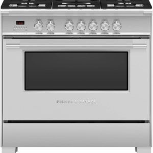 Fisher & Paykel 90cm Dual Fuel Freestanding Cooker - Stainless Steel