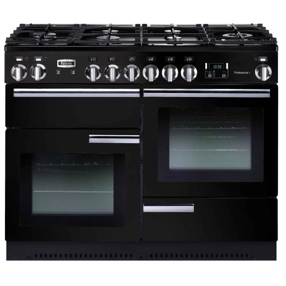 Falcon 110cm Professional Plus Dual Fuel Cooker - Black/Chrome