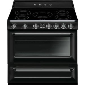 Smeg Victoria 90cm 5 Zone Freestanding Cooker - Black