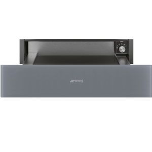 Smeg Linea 60cm Stopsol Glass Warming Drawer - Silver