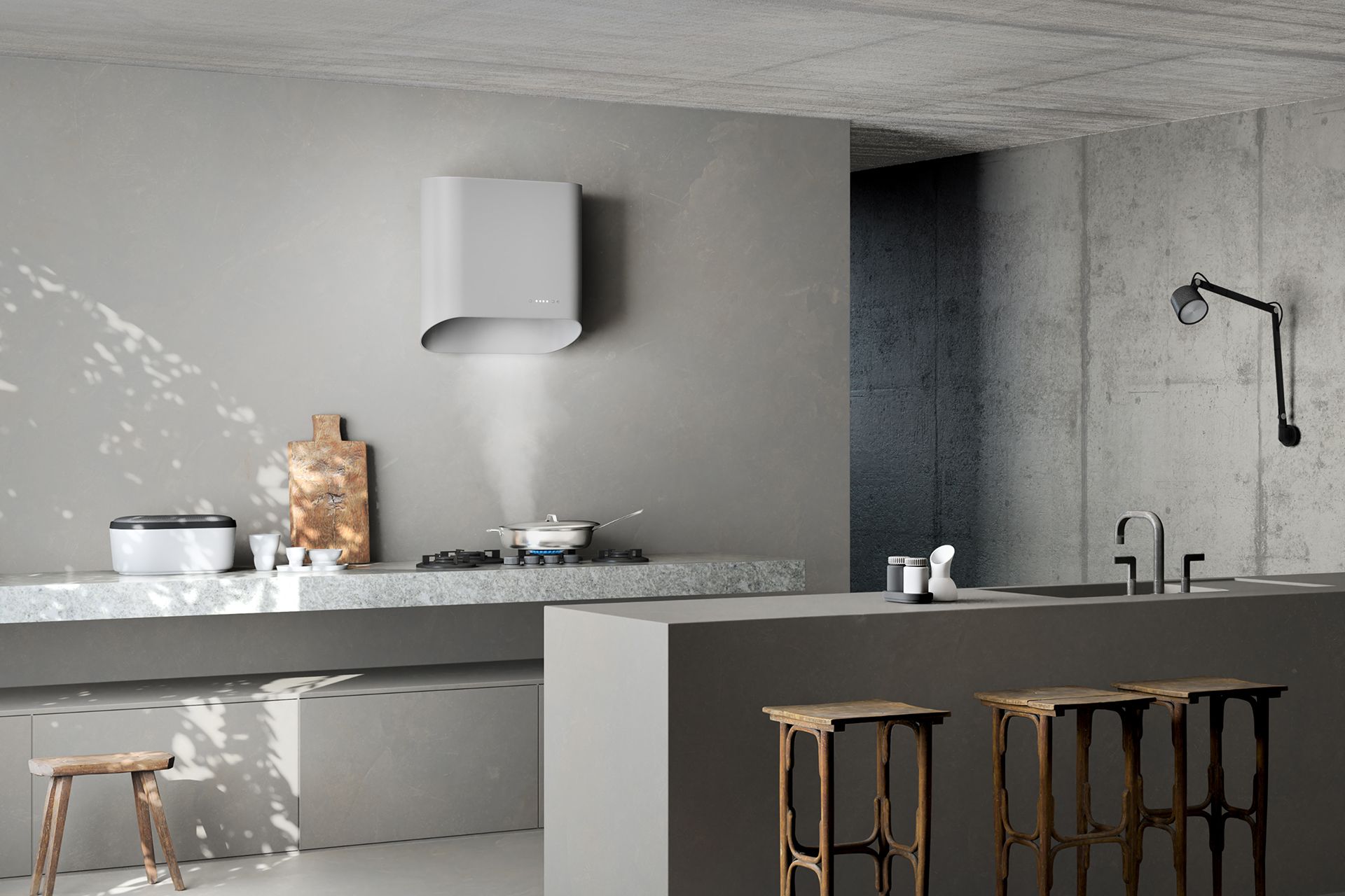 Schweigen Design 900mm Harmonia Silver Wallmount Rangehood (Non-Silent) - SDHARM-9-SIL - Image 2