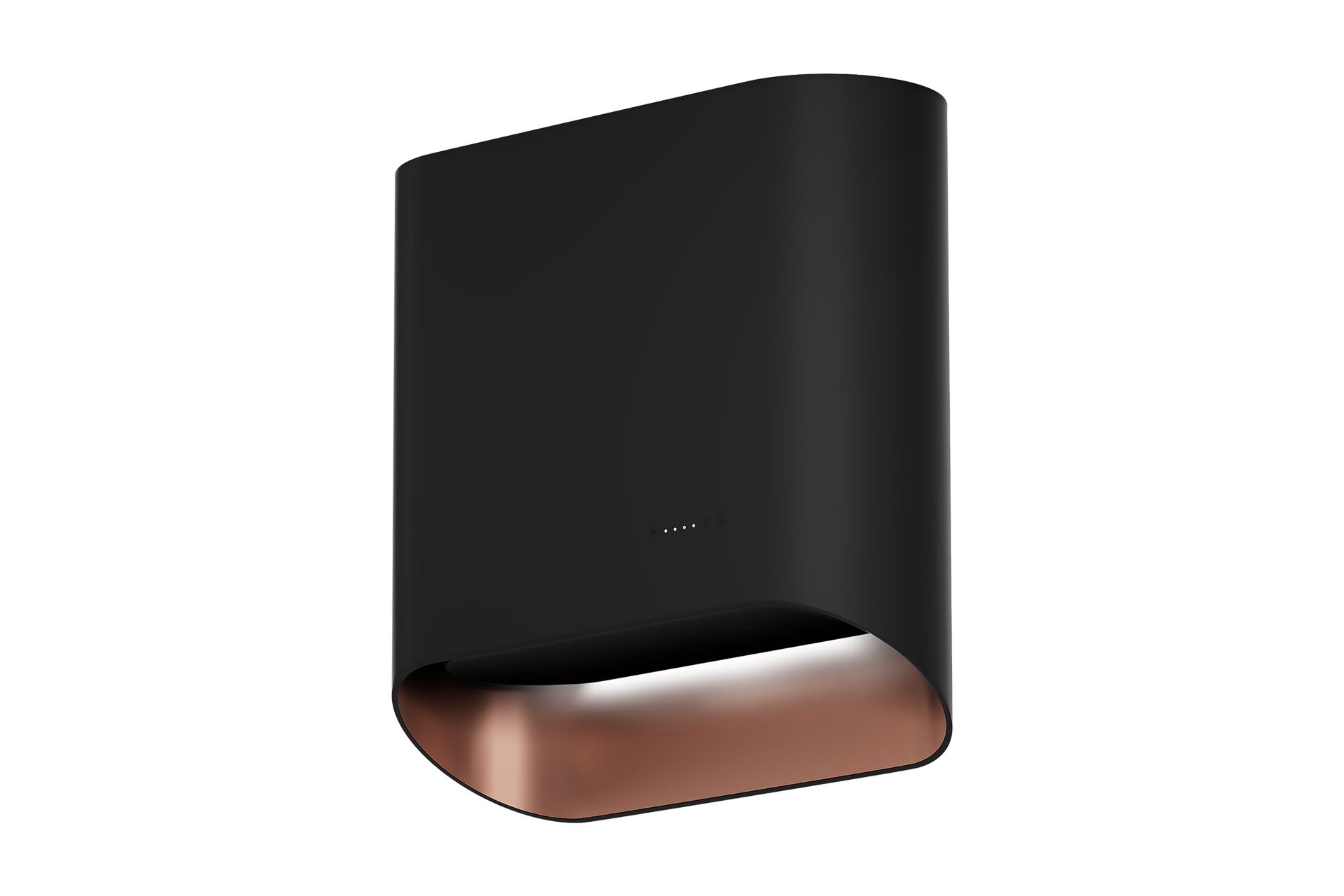 Schweigen Design 900mm Harmonia Black/Copper Wallmount Rangehood (Non-Silent) - SDHARM-9-BLK/COP