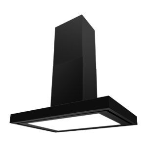Schweigen Design 900mm Luna Black Wallmount Rangehood (Non-Silent) - SDLUNA-9-BLK