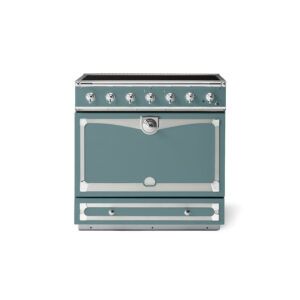 LaCornue Albertine 90cm Induction Cooker - Ocean with Polished Chrome & Stainless Steel Trim