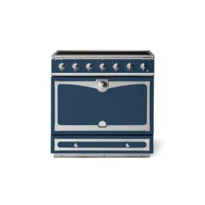 LaCornue Albertine 90cm Induction Cooker - Winter Sky with Brushed Nickel & Stainless Steel Trim