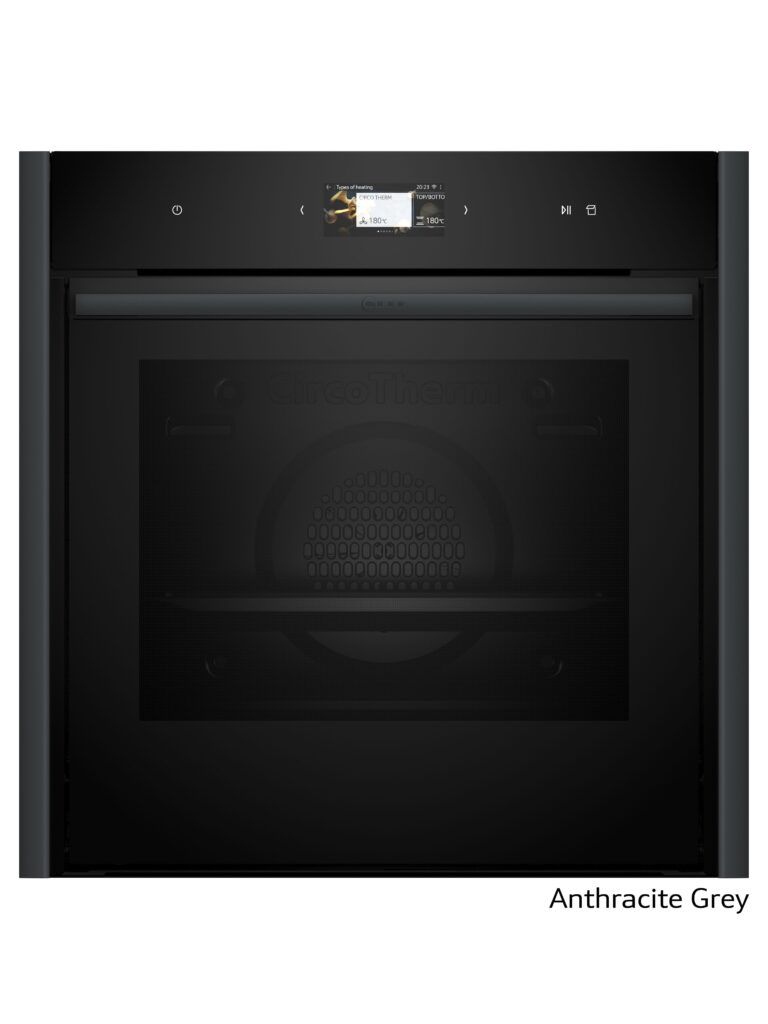 Pyrolytic Slide & Hide® Oven + Added Steam with Anthracite Grey Side