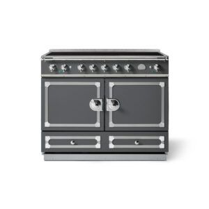 LaCornue Cornufé 110cm Induction Cooker - Graphite with Polished Chrome & Stainless Steel Trim