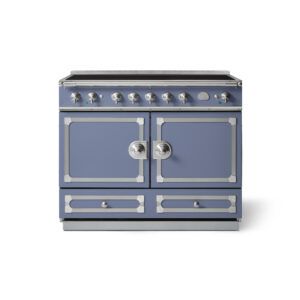 LaCornue Cornufé 110cm Induction Cooker - Paris Blue with Brushed Nickel & Stainless Steel Trim