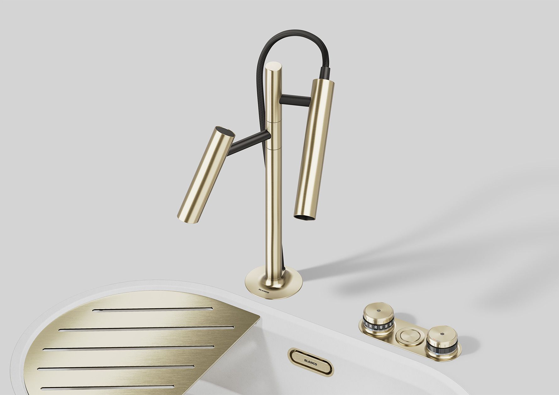 BLANCO CHOICE LUNEOO-S Satin Gold - 470094-ALL - Image 3