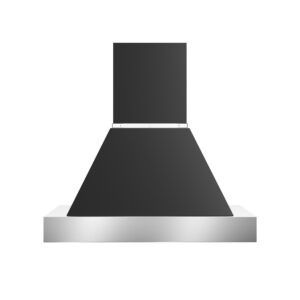 Bertazzoni Heritage Series 100cm Canopy - Matt Black/Stainless Steel