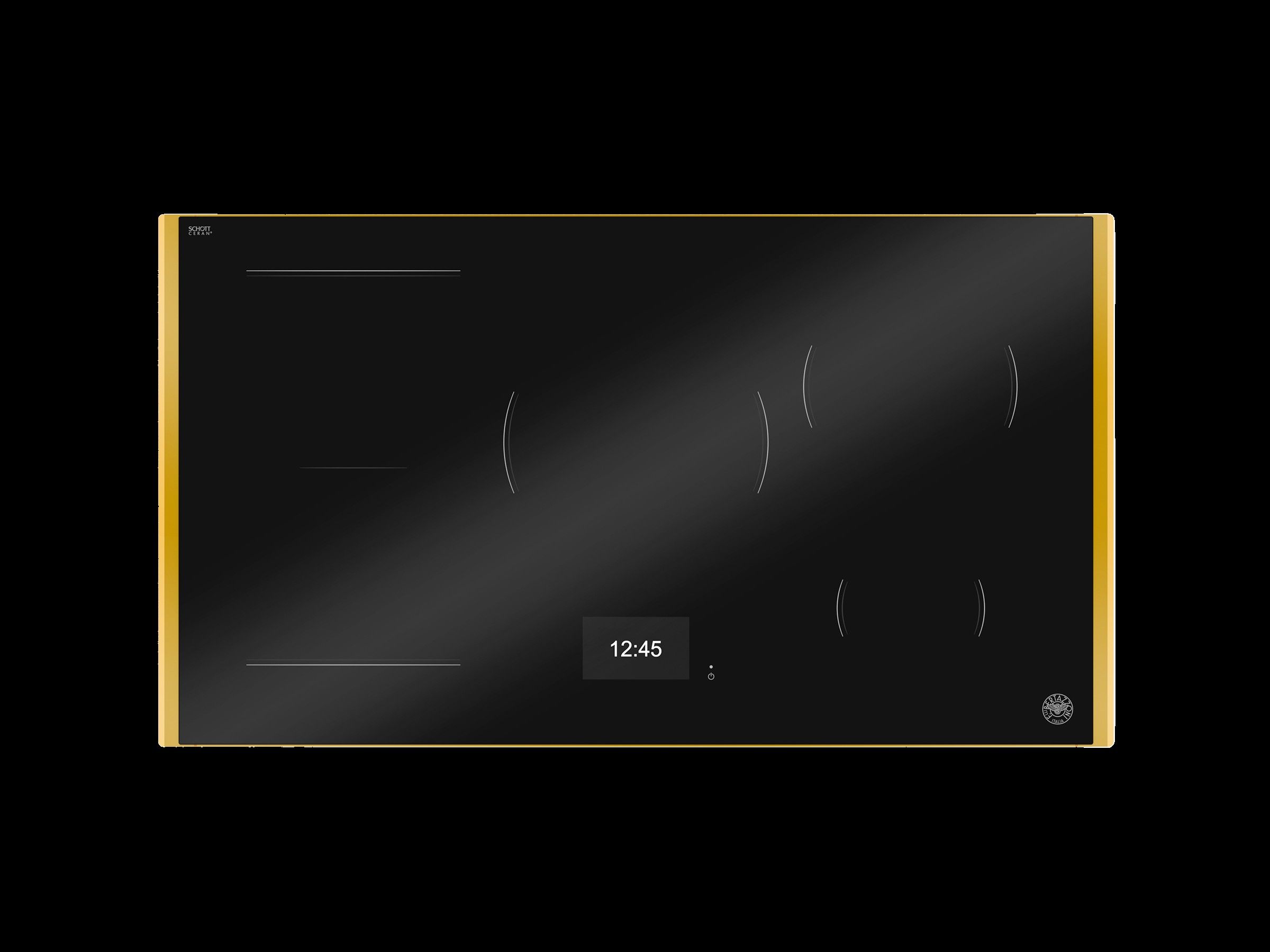 Bertazzoni Modern Series 90cm 5-zone Induction Hob - Gold Trim