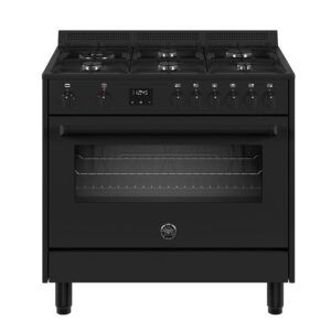 Bertazzoni Master Series 90cm Dual Fuel Cooker - Matt Black