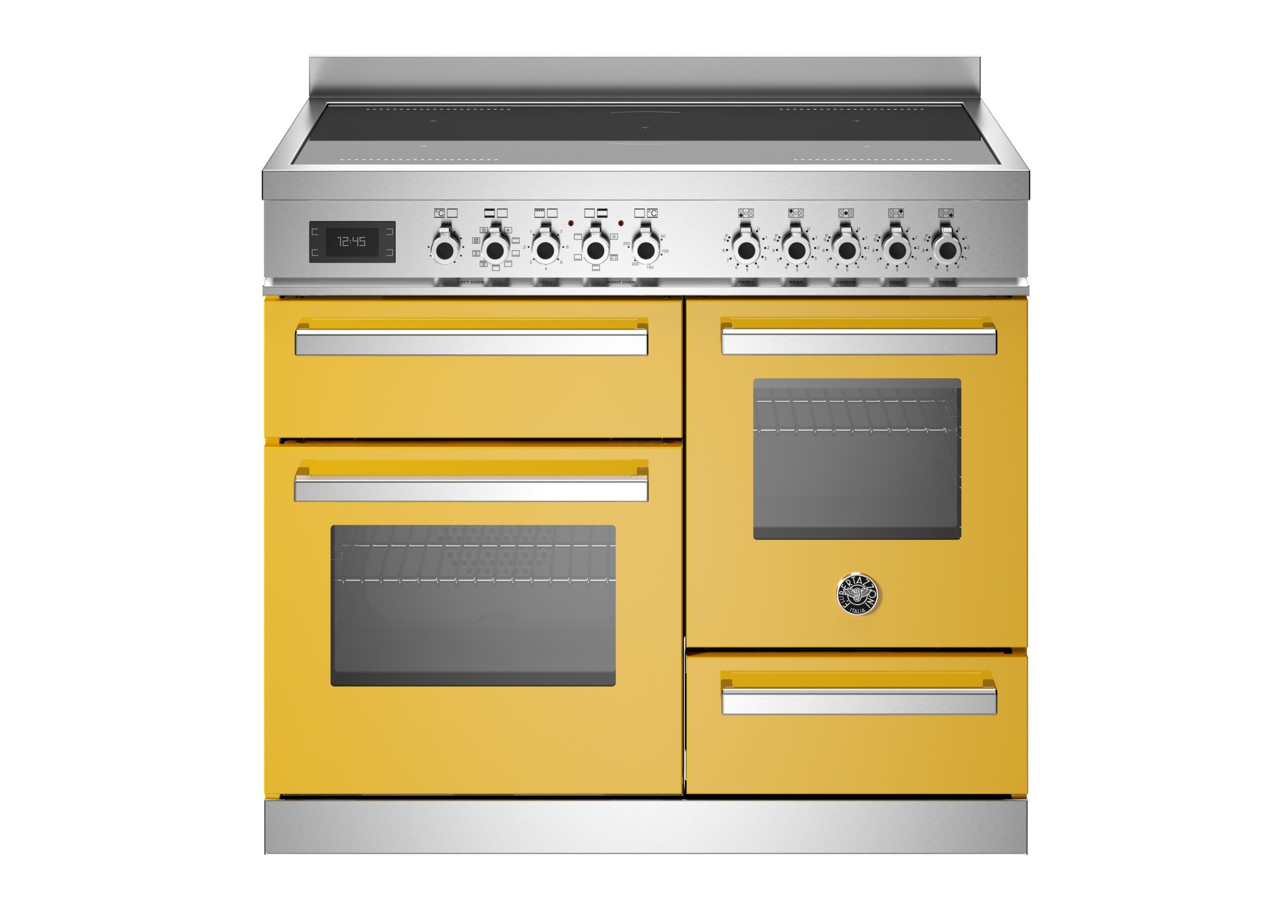 Bertazzoni Professional 100cm Induction Triple Oven Cooker - Yellow