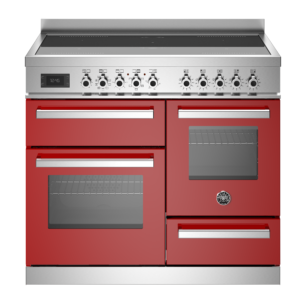 Bertazzoni Professional 100cm Induction Triple Oven Cooker - Red