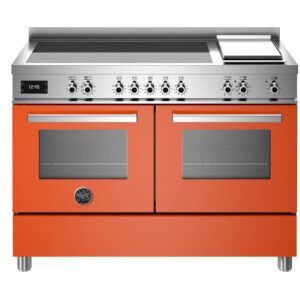Bertazzoni Professional Series 120cm Induction Double Oven Cooker-Orange