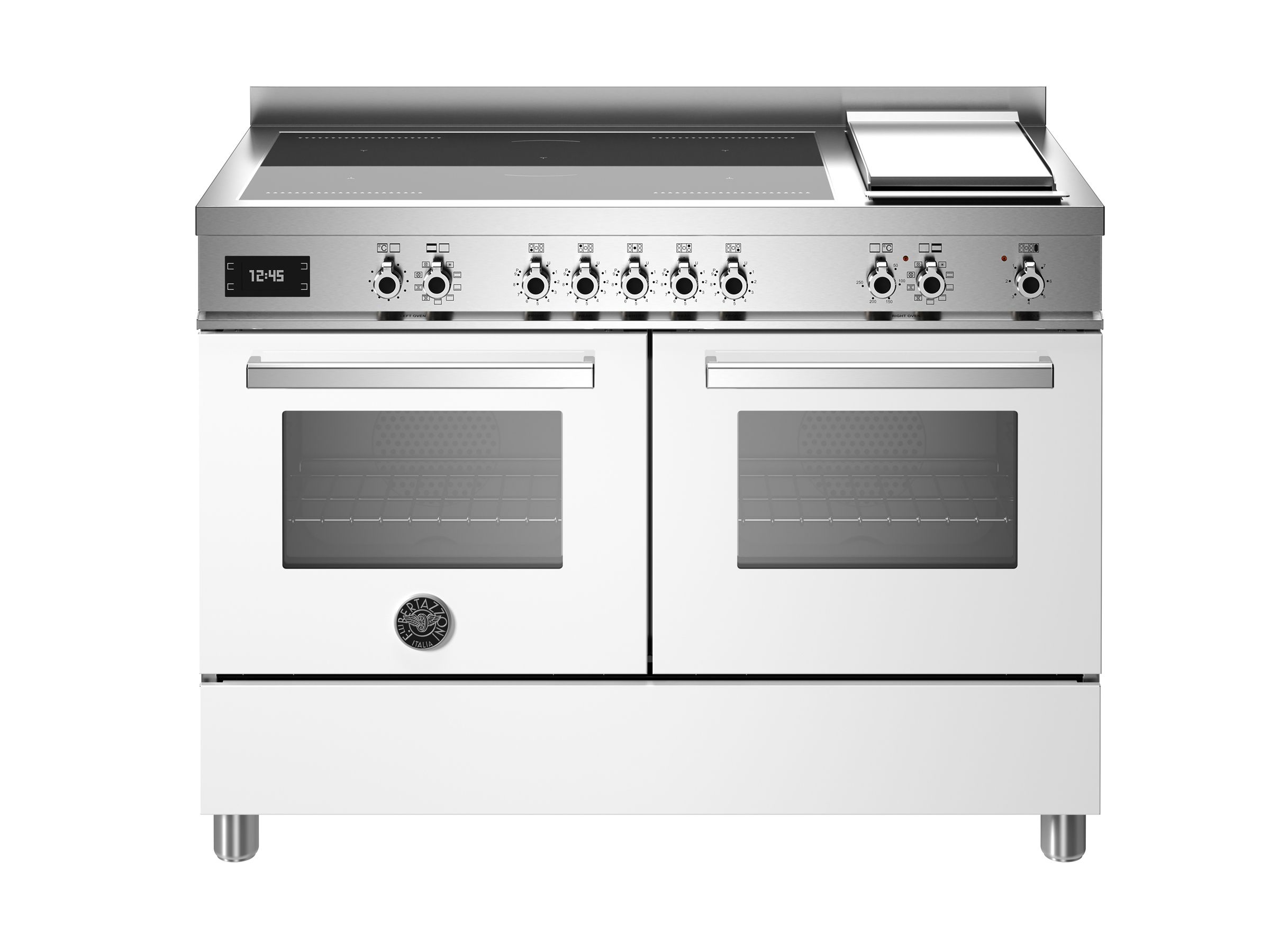 Bertazzoni Professional Series 120cm Induction Double Oven Cooker-White