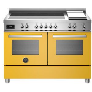 Bertazzoni Professional Series 120cm Induction Double Oven Cooker-Yellow