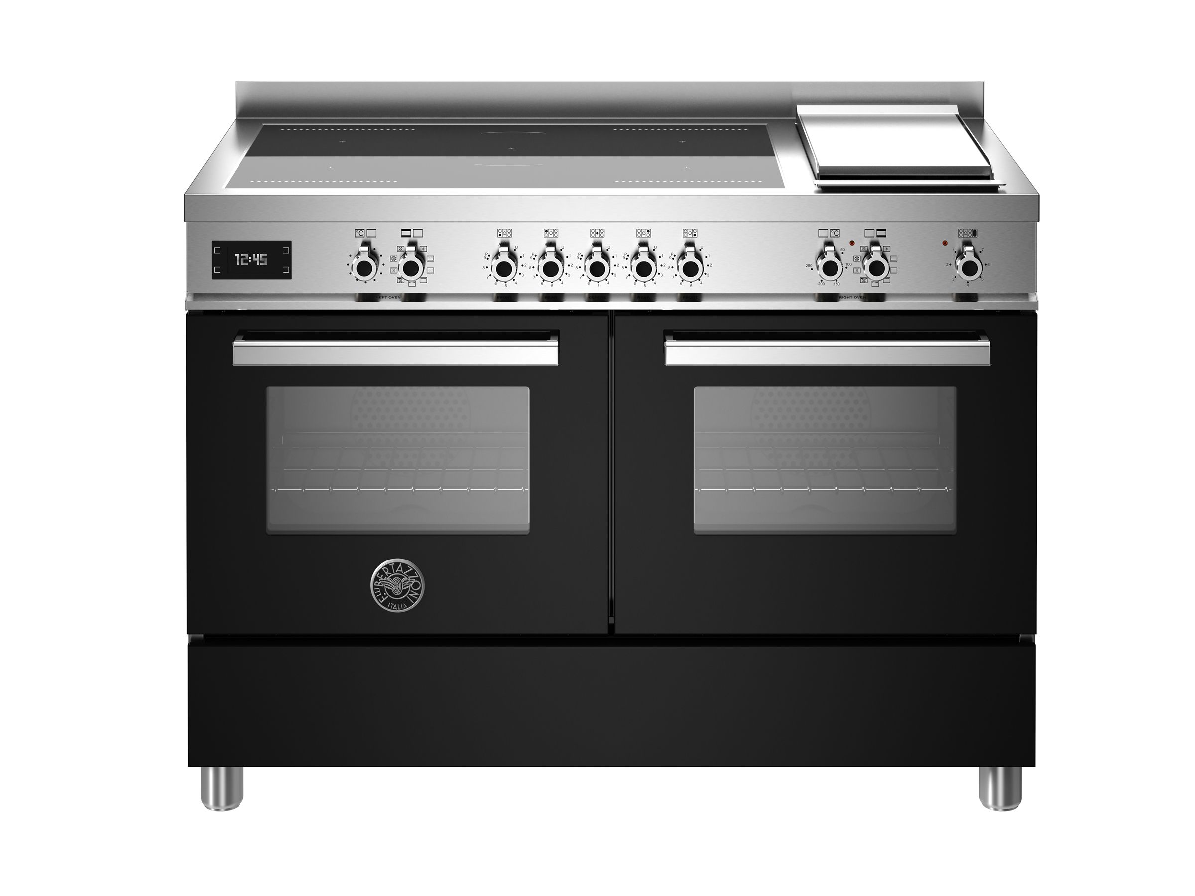 Bertazzoni Professional Series 120cm Induction Double Oven Cooker-Black