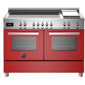 Bertazzoni Professional Series 120cm Induction Double Oven Cooker - Red