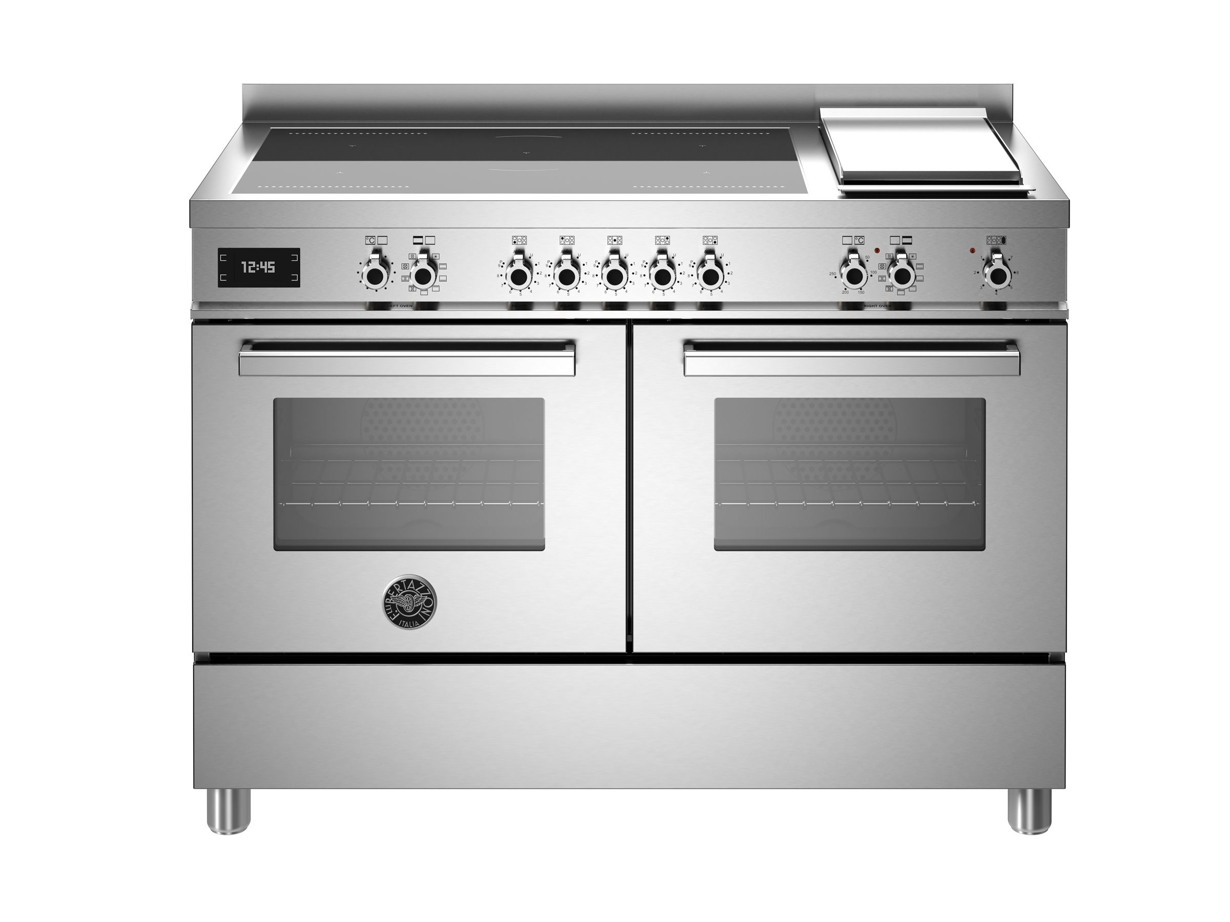 Bertazzoni Professional Series 120cm Induction Double Oven Cooker - SS