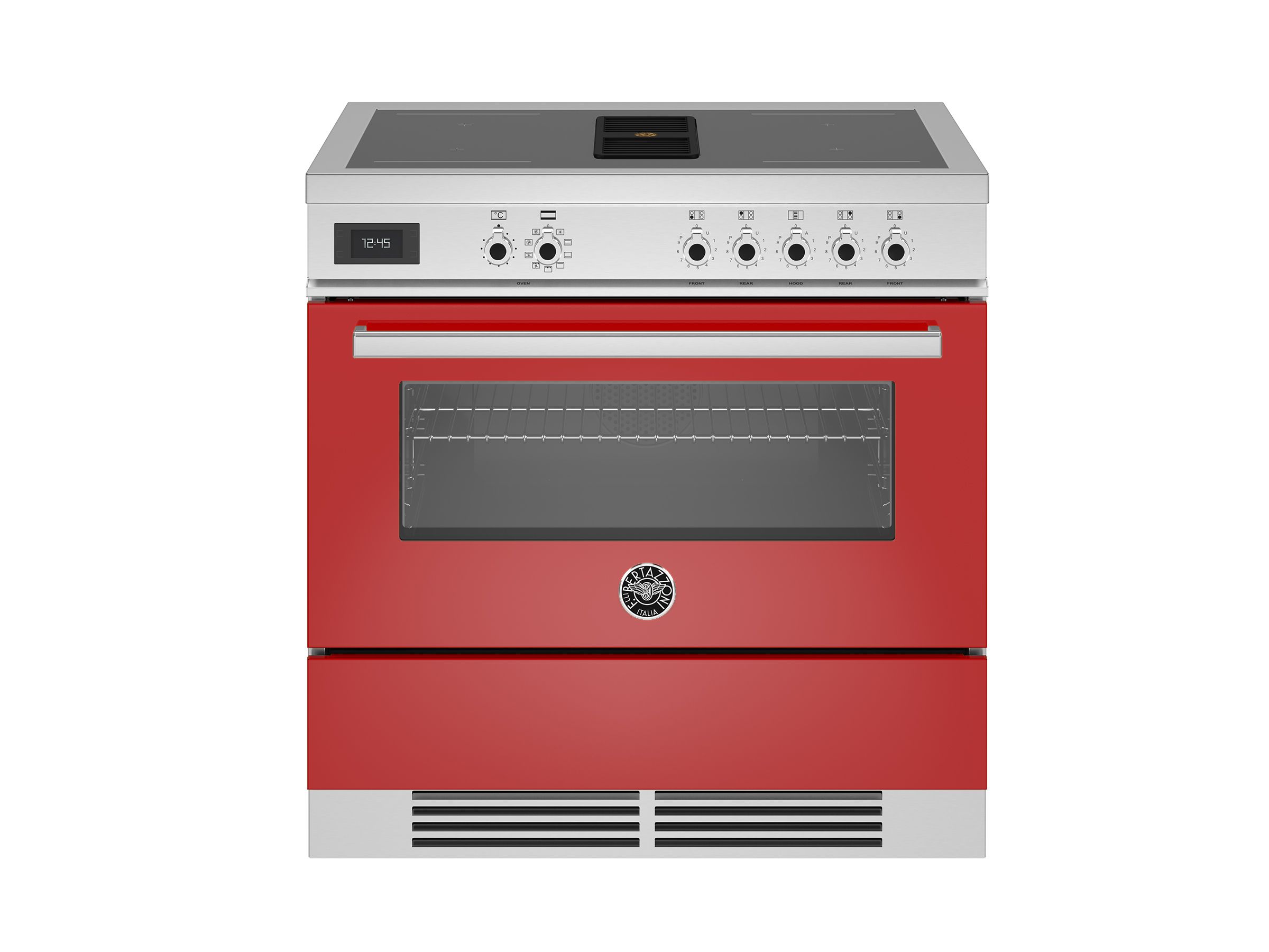 Bertazzoni Professional AirTec 90cm Induction Cooker - Red