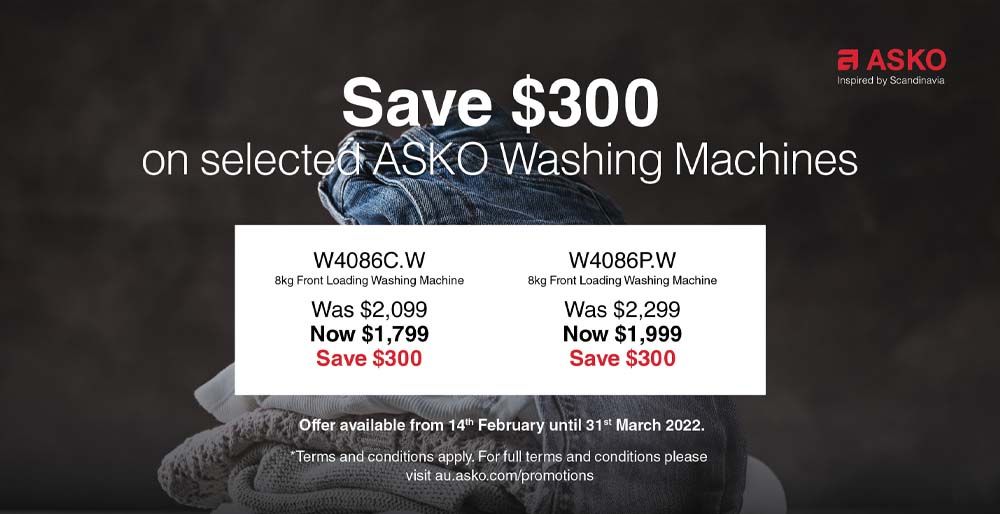 Asko Washing Machine Sale Whitfords Home Appliances