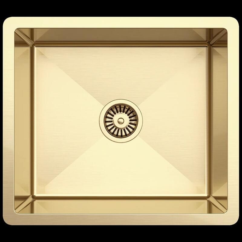 Oliveri Spectra Single Bowl Sink - Brushed Gold