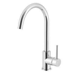Abey Gareth Ashton Lucia Gooseneck Kitchen Mixer - Stainless Steel