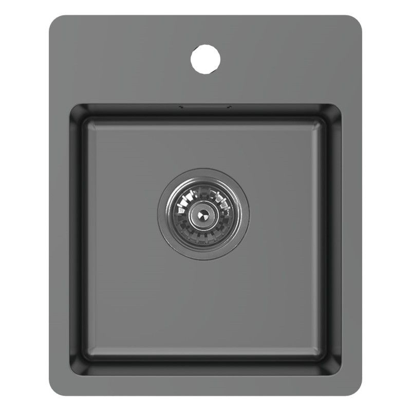 ABEY Bar Sink With Tap Ledge - Black Pearl