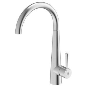 ABEY Goose Neck Bar Sink Mixer Brushed S/S