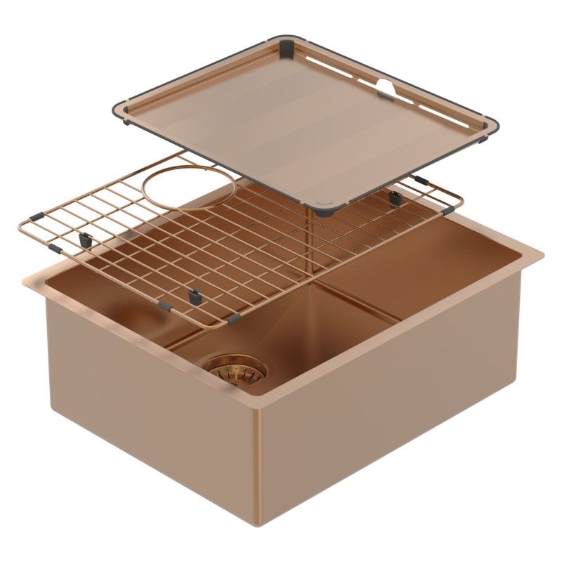 ABEY Piazza Sgl Bwl 545X445 + Acc - Artisan Copper