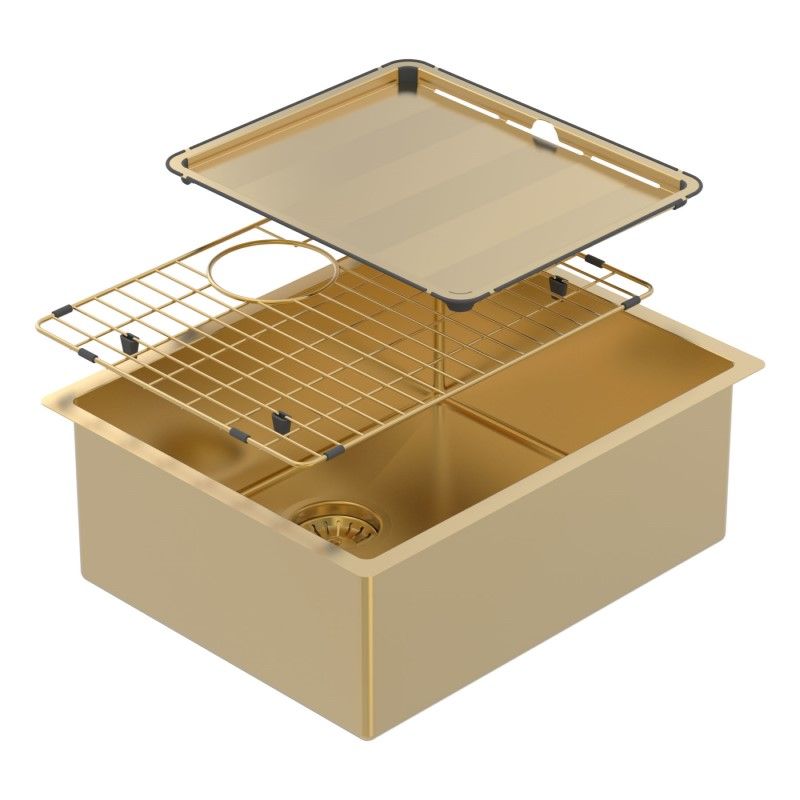 ABEY Piazza Sgl Bwl 545X445 + Acc - Eureka Gold