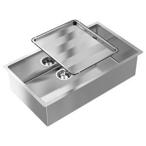 Abbey Piazza Single Bowl Sink - Stainless Steel