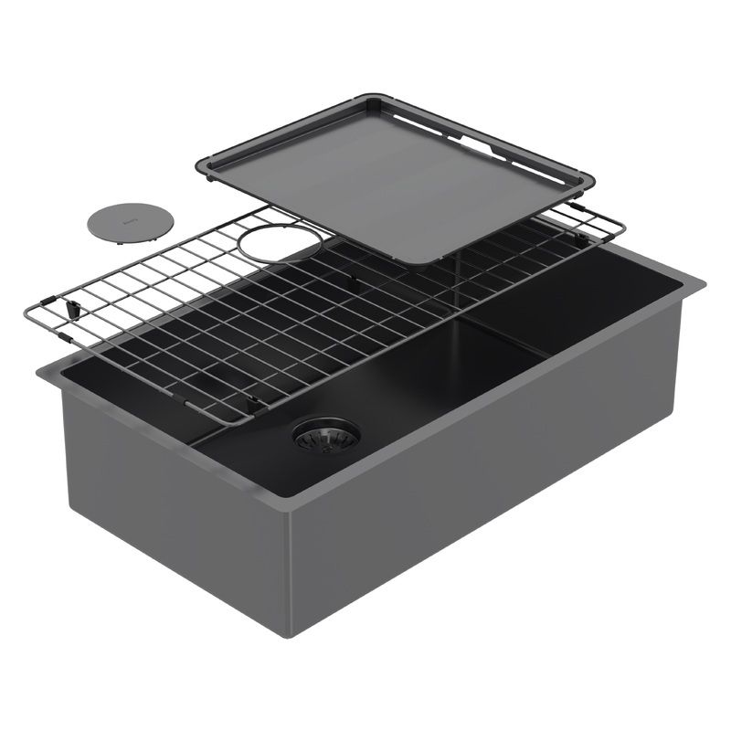 ABEY Piazza Sgl Bwl 770X445 + Acc - Black Pearl