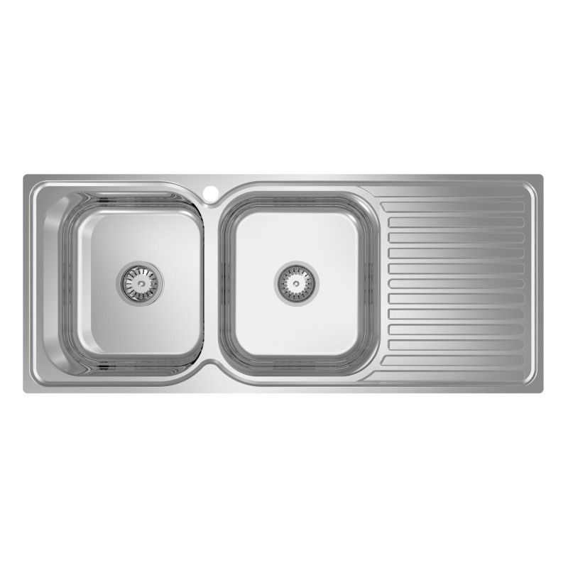 ABEY Double Bowl Single Drainer