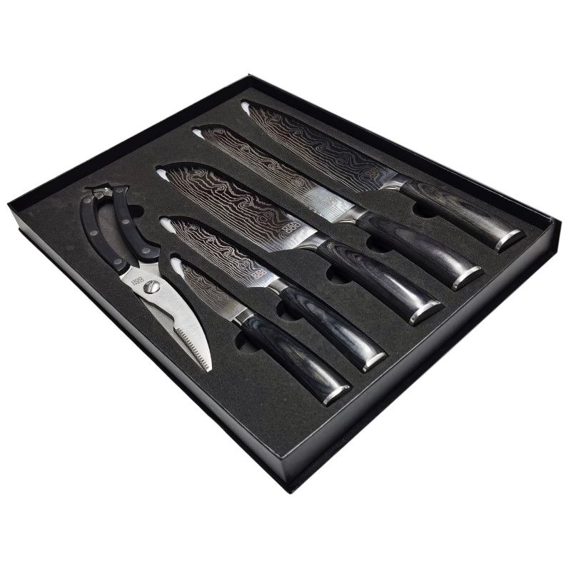 ABEY Full Knife Set With Black Carton