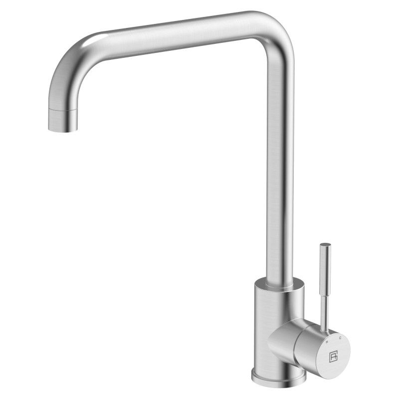 ABEY Square Neck Kitchen Mixer Brushed S/S