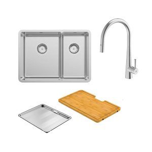 ABEY LUA190 Sink + Acc + KTA014-BR Tap
