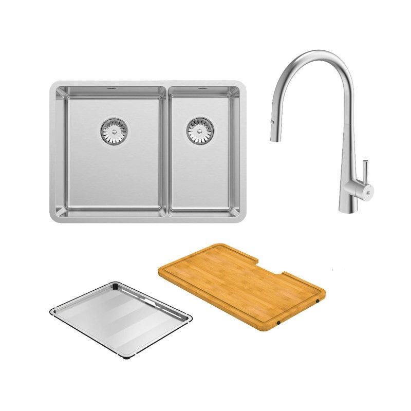 ABEY LUA190 Sink + Acc + KTA014-BR Tap