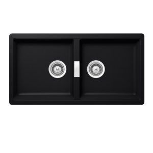 Schock Puro Horizont Undermount Double Sink - Black
