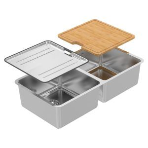 ABEY Lago Dbl Bowl & Acc