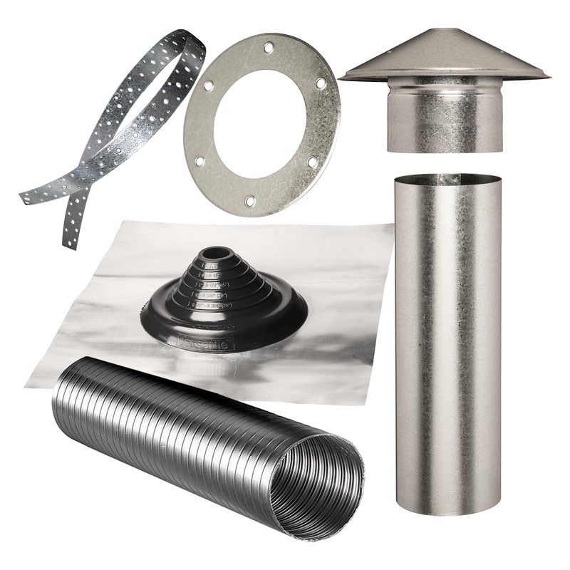 ABEY Rangehood Flue Kit 150MM Steel Accessories