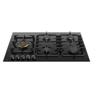 AEG 90cm 5 Burner Ceramic Glass Gas Cooktop with Wok Burner