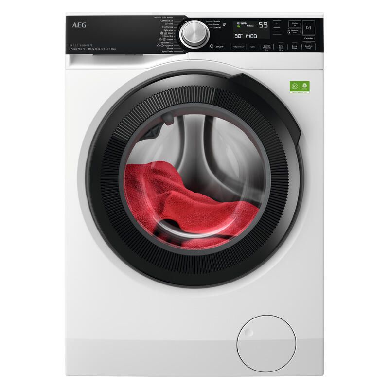 AEG 8kg Front Load Washing Machine ? White (8000 Series)