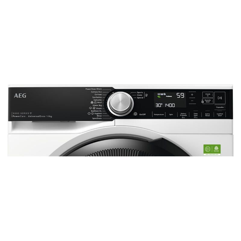AEG 9kg Front Load Washing Machine ? White (8000 Series) - Image 2