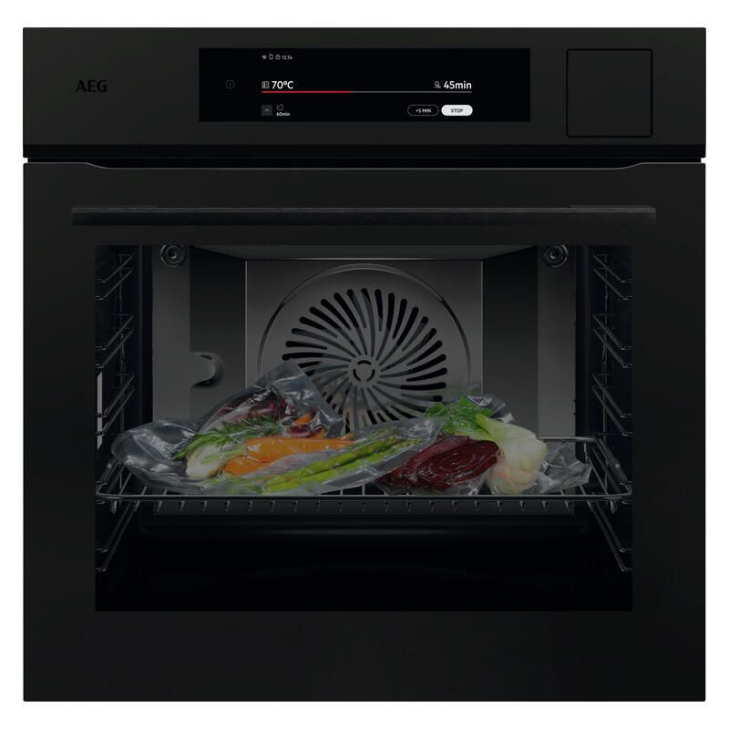 AEG 60cm Multifunction 25 Steam Oven - Matte Black